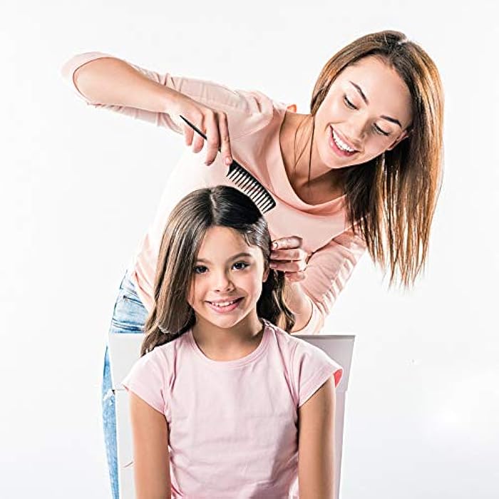 NObranded Tail Comb, Black Wide Tooth Comb,Teasing,Best Styling,Hair for Women,Anti Static Heat Resistant Parting - Image 2